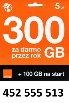 452 555 513 ORANGE ŁATWY ZŁOTY NUMER STARTER 