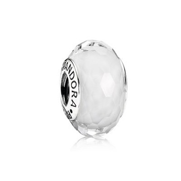 Pandora Charms Murano Biała fasetka 791070  Unikat