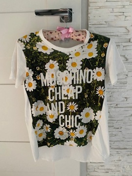 Moschino cheap&chic bluzka t-shirt S krótki rękaw