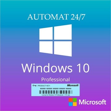 Windows 10 Pro KLUCZ Licencja (PL) *AUTOMAT 24/7*