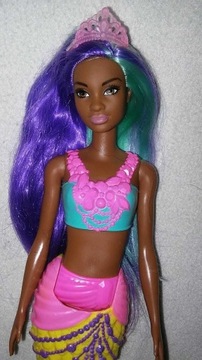 Lalka Barbie Dreamtopia czarna Syrenka Murzynka