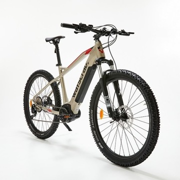 Elektryczny rower górski Wayscral złoty z napędem 