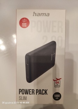 Powerbank Hama 5000 mAh szary 00201666