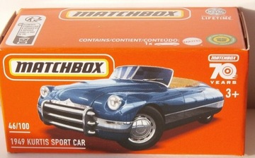 MATCHBOX-KURTIS SPORT CAR 1949-KARTONIK