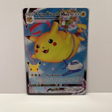 Karta Pokemon TCG Flying Pikachu VMAX Celebrations