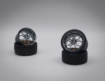 4 Felgi z oponami 1/24 Vossen Evo-3R 3pc 