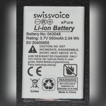 Swissvoice ePure/ ePure 2 - Bateria oryginał !!!