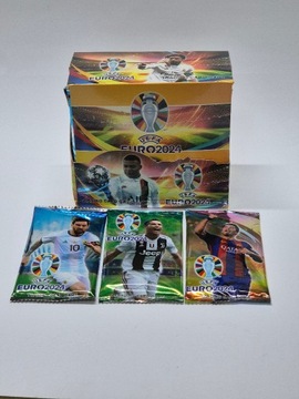 Karty Piłkarskie EURO 2024 288 kart cały Box 36 saszetek