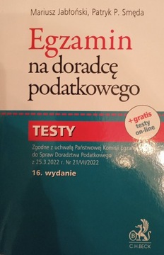 Egzamin na doradcę podatkowego Testy wyd. 16