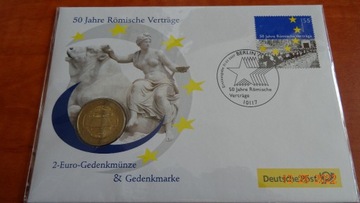 Niemcy 2 euro 2007 - koperta numizmatyczna