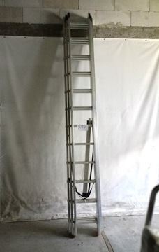 Drabina aluminiowa 3x12 PRO na schody DRABEST + hak i torba
