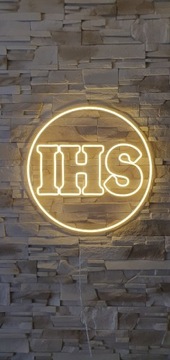 IHS, pierwsza komunia święta, neon led, napis led.