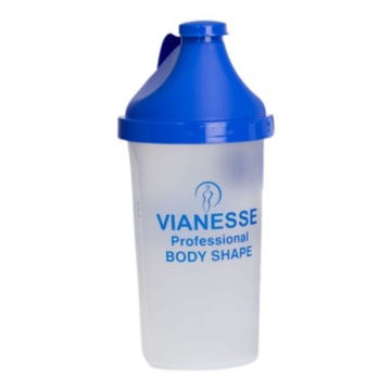 Shaker Vianesse 500 ml bezbarwny + niebieski plastikowy