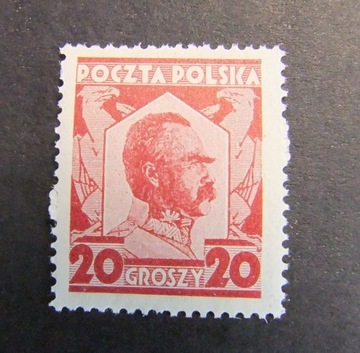 1927  Fi.226a ** c.karminowy J. PIŁSUDSKI - GW.