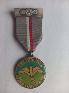 MEDAL ZA ZASŁUGI DLA TURYSTYKI RP NISKI NUMER