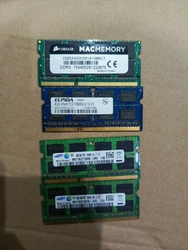 Pamięć RAM DDR3 4gb 10600s różne firmy 