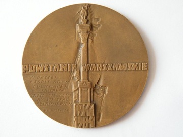 medal  powstanie warszawskie 1944 - 1984