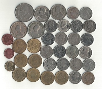 Zestaw monet z Tajlandii