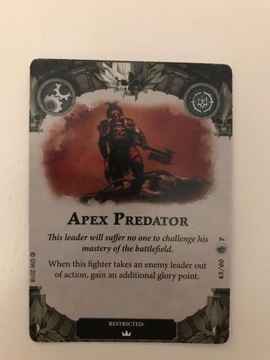 Wh Underworlds Apex Predator alter. karta