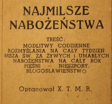 NAJMILSZE NABOŻEŃSTWA - Częstochowa 1937 r. O.Pius