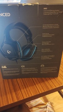 Słuchawki nauszne Logitech G432