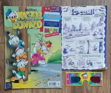 Kaczor Donald 39/1998 + komiks i okulary 3D