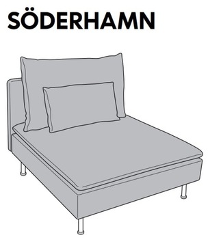 SÖDERHAMN Fotel Ikea komplet