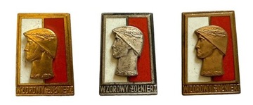 LWP: Odznaki Wzorowy Żołnierz. Małe. Komplet WP