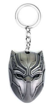 metalowy brelok Czarna Pantera / Black Panther