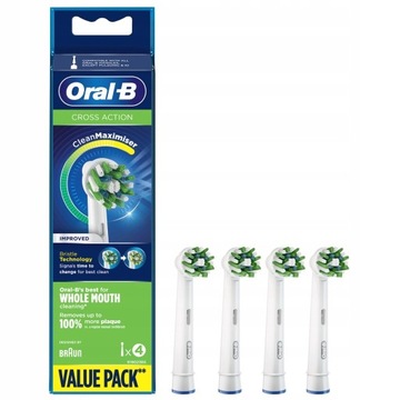 Końcówki Do Szczoteczki ORAL-B CROSS ACTION 4szt