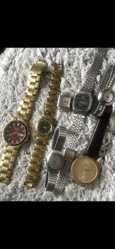 Sprzedam 7 zegarków męskie i damskie zegarki nie sprawne 