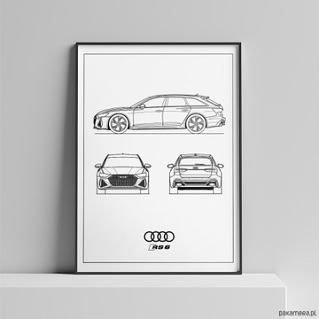 Plakat Audi RS6.