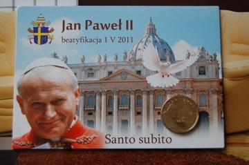 2 zł Beatyfikacja Jana Pawła II - blister 2005 r