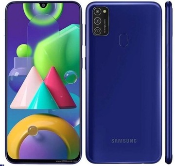 Samsung Galaxy M21 4 GB / 64 GB niebieski IDEALNY GW 24MCE SKLEP