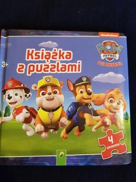 Psi Patrol, książka z puzzlami 