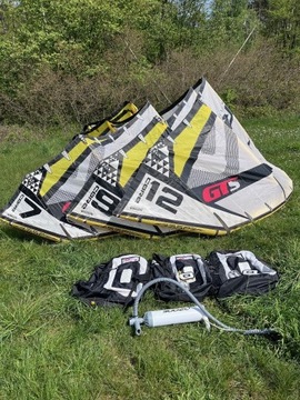 SET KITES CORE GTS 7,9,12 m W BARDZO DOBRYM STANIE.