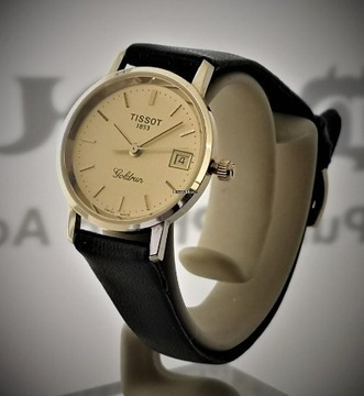 Piękny złoty zegarek Tissot 14ct Goldrun !!!