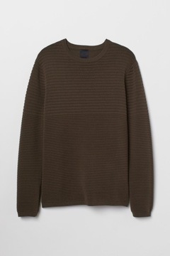 Sweter H&M w strukturalny splot rozmiar M