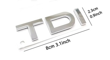 Emblemat Volkswagen TDI chrom