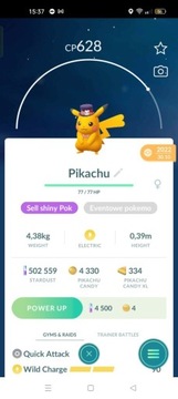 Sprzedam shiny Pikachu z eventu Pokemon Go