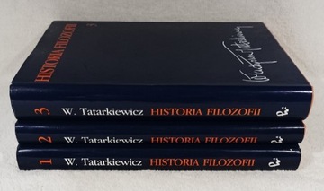 HISTORIA FILOFOFII. Tomy 1-3 Tatarkiewicz