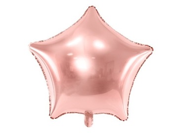 Balon foliowy, gwiazda, różowe złoto 48 cm 