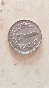 1 złotych moneta z PRL z roku 1975 aluminium