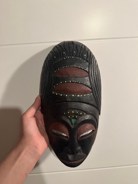 Ręcznie wykonana maska afrykańska z Kenii