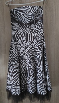 Sukienka zebra s 36