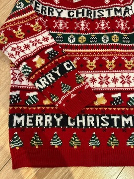 Sweterek chłopięcy MERRY CHRISTMAS rozm 122/128