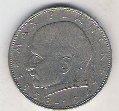 Niemcy 2 mk.1960 F (Planck)