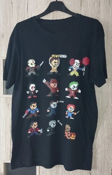 T-shirt z komiksowymi postaciami z horrorów