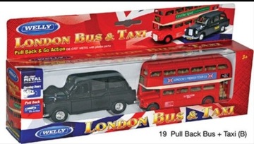  Zabawka Londyński autobus i tax
