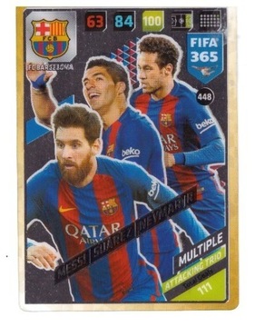 PANINI FIFA 365 2018 MESSI NEYMAR BARCELONA